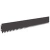 vidaXL Lawn Edging 30 pcs 103 x 15 cm Steel Black