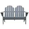 vidaXL Double Adirondack Chair Wood Grey