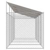 vidaXL Dog Cage with Roof Silver 800 x 200 x 258 cm Steel and PE