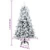 vidaXL Artificial Hinged Christmas Tree Green 120 cm PE and PVC
