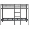 vidaXL Bunk Bed without Mattress Black 100x190 cm Steel