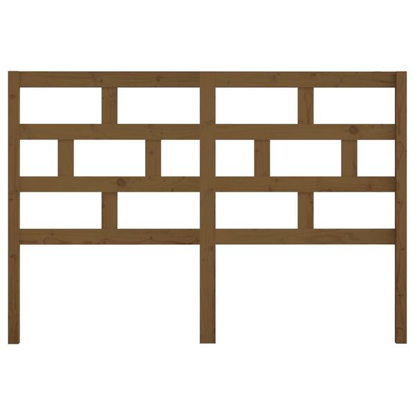 vidaXL Bed Headboard Honey Brown 146x4x100 cm Solid Wood Pine