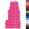 vidaXL 12 Piece Towel Set "FROGN" Pink 360 gsm