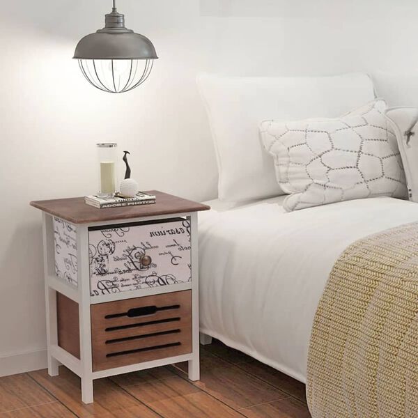vidaXL Bedside Cabinets 2 pcs Wood