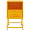 vidaXL Bedside Cabinets 2 pcs Mustard Yellow 36x39x60.5 cm Steel