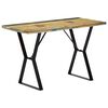 vidaXL Dining Table 120x60x76 cm Solid Reclaimed Wood