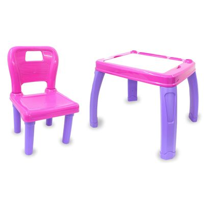 JAMARA 2 Piece Children's Seat Group Lets Study Pink