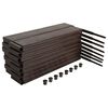 vidaXL Raised Garden Bed 120x120x20 cm Polypropylene