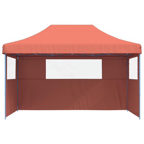 vidaXL Party Tent Folding Terracotta 292 x 440 x 315 cm Oxford Fabric
