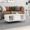 vidaXL Coffee Table High Gloss White 90x50x36.5 cm Engineered Wood