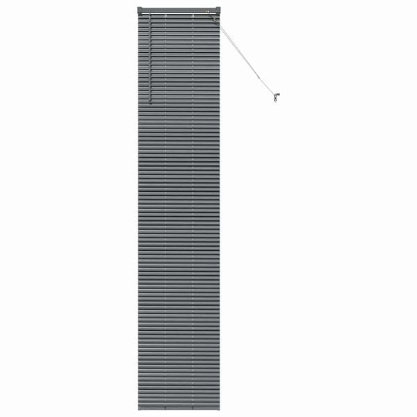 vidaXL Venetian Blinds Manual Dark Grey 220 x 45 cm Aluminium