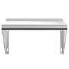 vidaXL Wall Shelf 50x30x31 cm Silver Stainless Steel