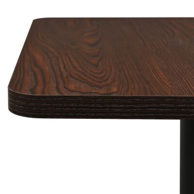 vidaXL Bistro Table Dark Ash 70x70x107 cm