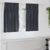 vidaXL Blackout Curtains 2 pcs Dark Grey 140 x 140 cm Velvet