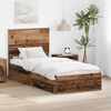 vidaXL Bed Frame with Headboard Old Wood 90 x 190 cm Engineered Wood
