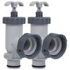 vidaXL Pool Plunger Valves 2 pcs