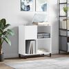 vidaXL Record Cabinet White 84.5x38x89 cm Engineered Wood
