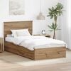 vidaXL Bed Frame with Drawer Artisan Oak 100 x 200 cm Engineered Wood