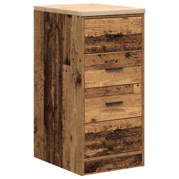 vidaXL Garage Storage Cabinet Old Wood 40x51x85 cm Solid Wood Pine