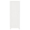 vidaXL Book Cabinet White 80x35x97 cm Solid Wood Pine