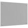 vidaXL Kitchen Backsplash Light grey 70 x 50 x 0.6 cm Tempered Glass