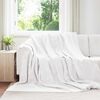 vidaXL Throw Blanket White 240 x 270 cm Fleece