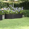 vidaXL Garden Raised Bed Galvanised Steel 152x80x36 cm Anthracite