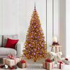vidaXL Christmas Tree with 300 LEDs with Stand Gold 180 cm PET