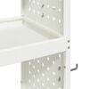 vidaXL Tool Trolley White 65 x 35 x 111 cm Cold-rolled Steel