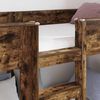 vidaXL Bunk Bed for Kids Smoked Oak 90 x 190 cm Engineered Wood