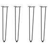 vidaXL hairpin legs for console tables for Console Table 4 pcs Anthracite 72 cm Solid Steel