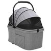 vidaXL Folding Pet Stroller Grey 78 x 54 x 101 cm 600D Oxford fabric
