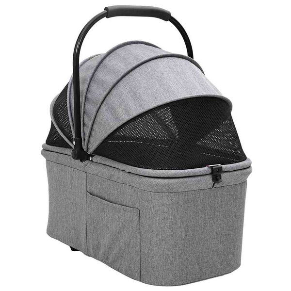 vidaXL Folding Pet Stroller Grey 78 x 54 x 101 cm 600D Oxford fabric