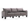 vidaXL Sofa Taupe 3-Seater Fabric