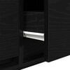 vidaXL TV Cabinet Black Oak 80x31x25.5 cm Engineered Wood