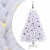 vidaXL Artificial Hinged Christmas Tree White 150 cm PVC and Steel