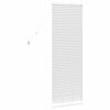 vidaXL Window Blind with Curtains Manual White Aluminium
