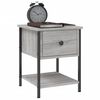 vidaXL Bedside Tables 2 pcs Grey Sonoma 34x35.5x45 cm Engineered Wood