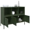 vidaXL Sideboard Olive Green 100.5x39x79 cm Steel