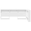 vidaXL Storage Headboard with Shelf White 90 cm Engineered Wood