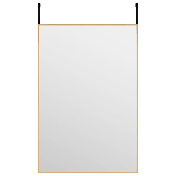 vidaXL Door Mirror Gold 40x60 cm Glass and Aluminium