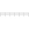 vidaXL Garden Fence with Hoop Top Steel 1070x100 cm Black