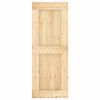 vidaXL Sliding Door with Hardware Set 85x210 cm Solid Wood Pine
