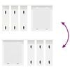 vidaXL Wall-Mounted Coat Rack White 85 x 10 x 45 cm Engineered wood