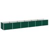 vidaXL Raised Garden Bed Green 480 x 80 x 55 cm cold-rolled steeel