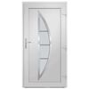 vidaXL Front Door White 98x190 cm PVC