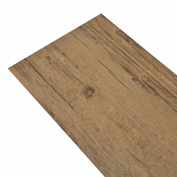 vidaXL Flooring Planks 18 pcs Walnut Brown 5.26 m&sup2; PVC