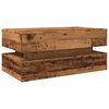 vidaXL Coffee Table with LED Lights Old Wood 90x50x40 cm