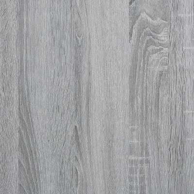 vidaXL Bookcase Grey Sonoma 79x30x180 cm Engineered Wood and Metal