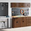 vidaXL Garage Cabinets 2 pcs Brown Oak Engineered Wood